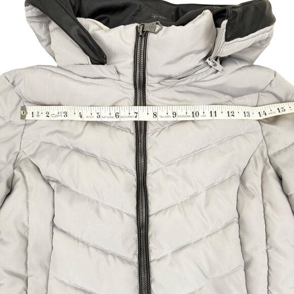 Nanette Lepore Puffer Coat - Women's XS - White/Black - Picture 8 of 10